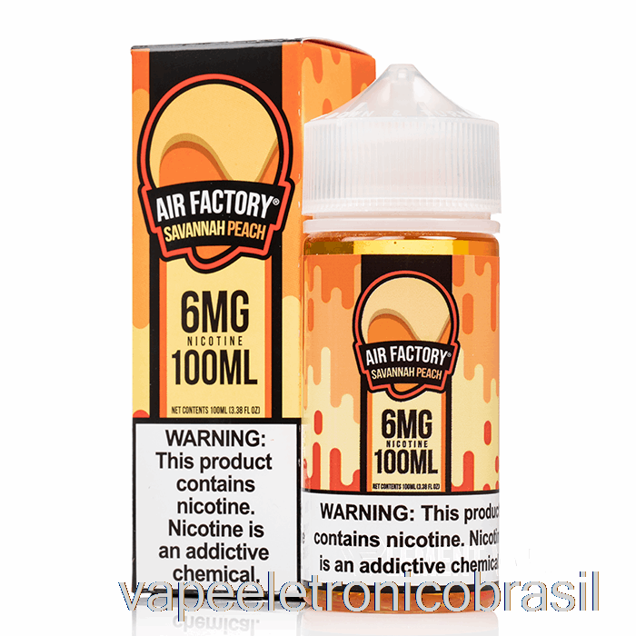 Vape Vaporesso Savana Pêssego - Air Factory Sintético - 100ml 6mg